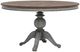 Flexsteel® Plymouth Medium Brown Round Dining Table with Distressed Graywash Pedestal Legs-0