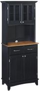 homestyles® Buffet Of Buffets Black/Cottage Oak Server with Hutch-0
