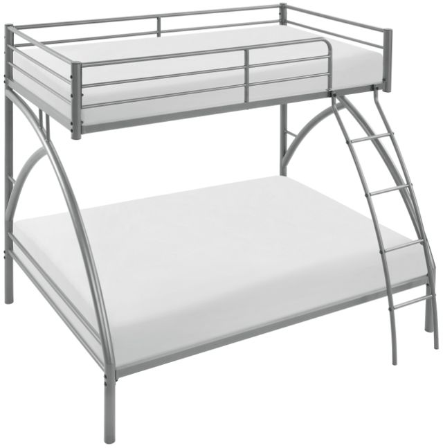 Homelegance® Bailey Gray Youth Twin Over Full Bunk Bed-2
