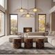 Uttermost® Lakeside Matte Black/Saddle Brown 1-Light Indoor-Outdoor Pendant-1