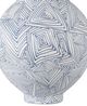 Currey & Company Blue Zag Blue/White Large Vase-2