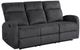 Homelegance® Allen Dark Gray Manual Double Reclining Sofa-0