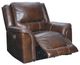 Signature Design by Ashley® Catanzaro Mahogany Power Recliner with Adjustable Headrest-0