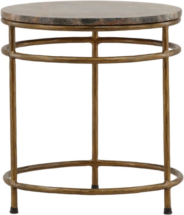 Dovetail Furniture Marston Brown Side Table-1