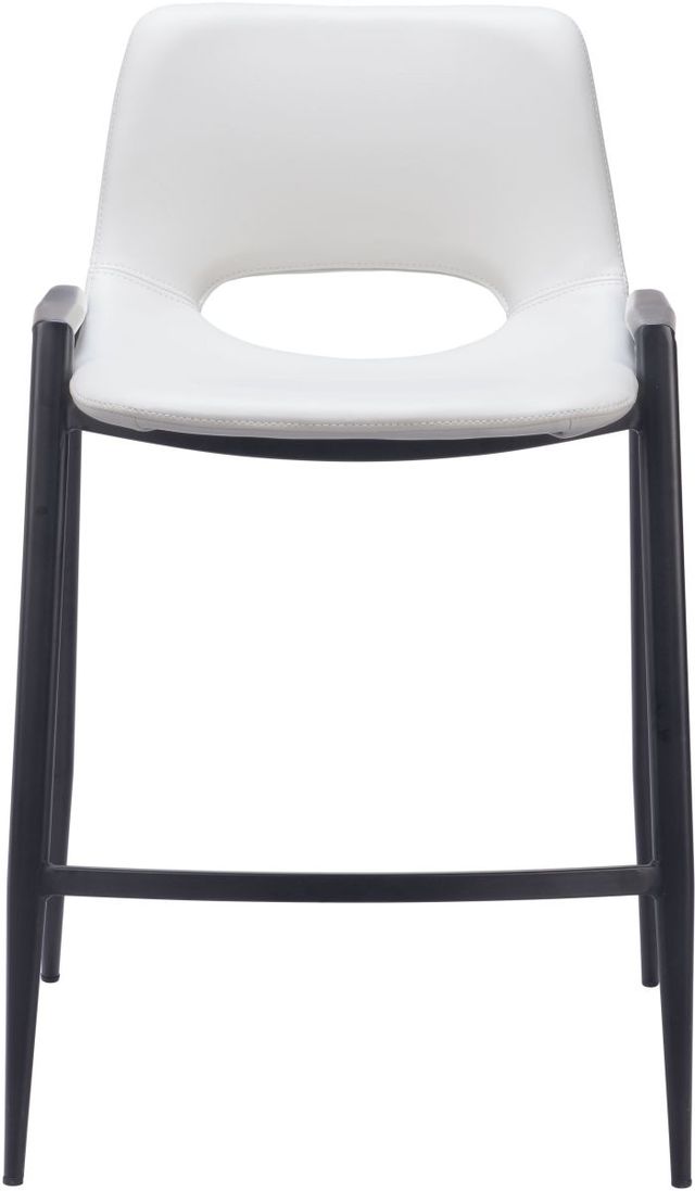 Zuo® Modern Desi White Counter Chair-2