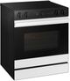 Samsung Bespoke 30" White Glass Slide-In Electric Range-3