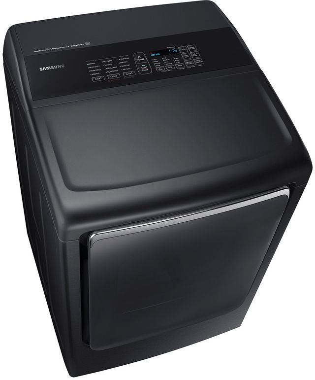 Samsung 7.4 Cu. Ft. Fingerprint Resistant Black Stainless Steel Front Load Gas Dryer-3