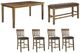 Signature Design by Ashley® Urbinforte 6-Piece Brown/Light Brown Counter Dining Table Set-0