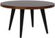 Jofran Inc. Prelude Walnut Round Cocktail Table with Black Base-0