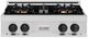 ZLINE DuoPro™ Classic 30" Stainless Steel and Matte Black Accents Gas Rangetop with 4 Burner Cooktop -0