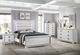 Elements International Moondance White Queen Panel Bed-3