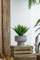A & B Home Gray Planter with Pedestal Base-5