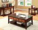 Furniture of America® Seneca Dark Cherry/Dark Oak End Table -1