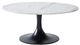 Renwil® Loveada White Marble Top Coffee Table with Matte Black Base-0