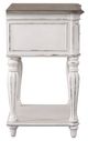 Liberty Furniture Magnolia Manor Antique White/Weathered Bark Open Nightstand-3