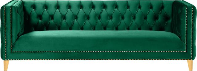 Meridian Furniture Michelle Green Velvet Sofa-2