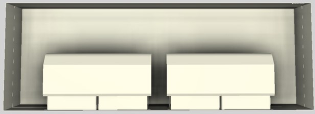 Vent-A-Hood® 60" Biscuit Contemporary Wall Mounted Range Hood-3
