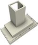 Vent-A-Hood® 42" Biscuit Contemporary Wall Mount Range Hood-1