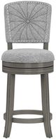 HH2 Home Santa Clara II Antique Gray/Ash Gray Swivel Bar Stool-1