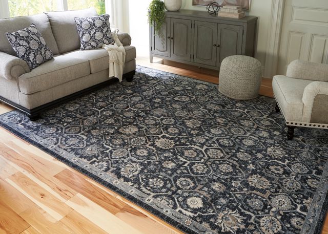 Signature Design by Ashley® Hilcott Blue/Brown/Cream 8'x10' Area Rug-2