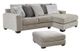 Benchcraft® Ardsley 2-Piece Pewter Living Room Set-0