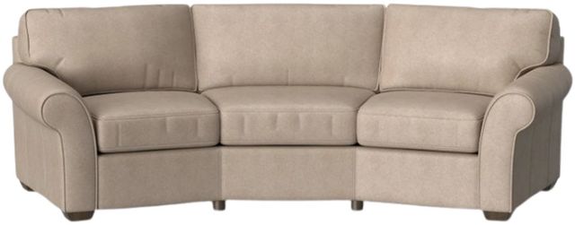 Flexsteel® Customizable Vail Leather Conversation 107" Sofa-3