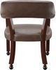Steve Silver Co. Tournament Brown/Cherry Arm Chair with Casters-3