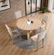 Furniture of America® Oberto 5-Piece Natural Round Dining Table Set-3