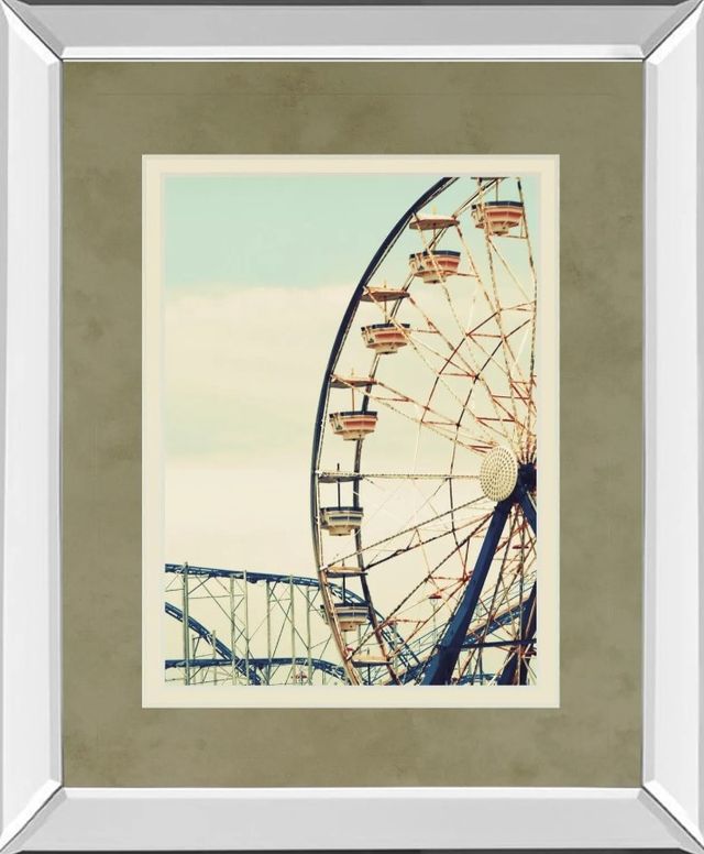 Classy Art Retro Ferris by Gail Peck Mirror Framed Wall Art-0