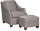 King Hickory Customizable Brandy Fabric Ottoman-1