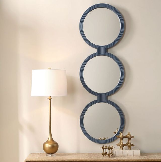 Uttermost® Going In Circles Blue Grey Mirror-1