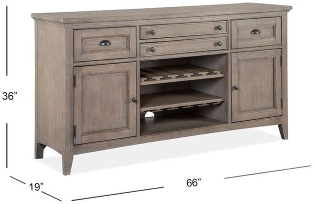 Magnussen Home® Paxton Place Dovetail Gray Buffet-2