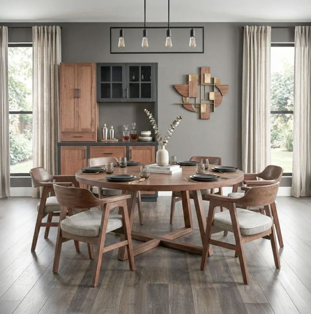 Sunny Designs™ Mia Cinder Large Round Dining Table-1