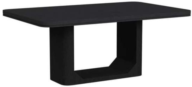 Elements International Rosalie Black 72" Dining Table-0