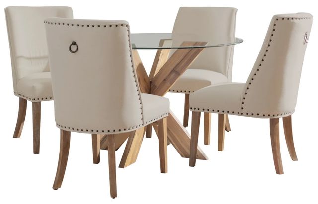 Powell® Auden 5-Piece Natural Dining Set-0