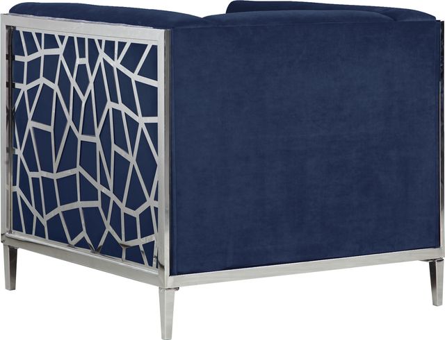 Meridian Furniture Opal Navy Velvet Chair-2