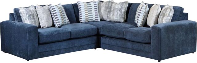 Fusion Furniture 7003 Elise 3-Piece Ink L-Shaped Sectional-0