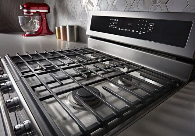 KitchenAid® 30" Stainless Steel Freestanding Gas Range-5