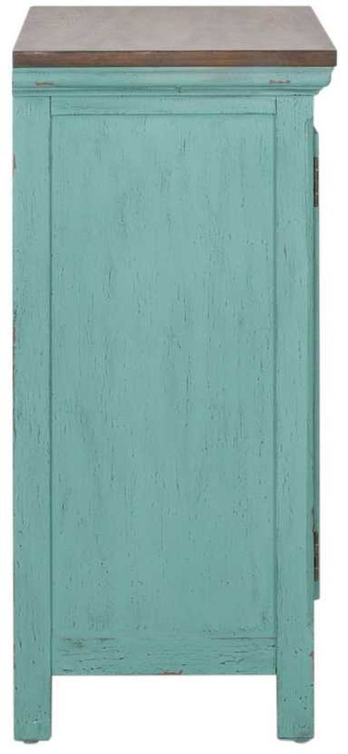 Liberty Furniture Kensington Brown/Turquoise 38" Accent Cabinet-3