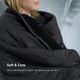 BEDGEAR® Sherpa Performance® Charcoal Moisture-Wicking One Size Throw Blanket-3