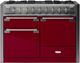 AGA™ Elise 48" Stainless Steel Pro Style Dual Fuel Range with Cranberry Door-0