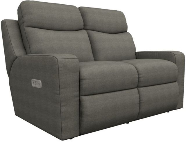 La-Z-Boy® Emmons Granite Power Reclining Loveseat with Headrest-0