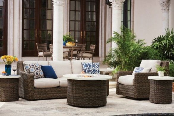Lane Venture® Oasis Ash /Barley/White Sofa-1