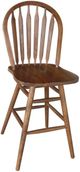 TEI Burnished Walnut 30" Swivel Barstool-0