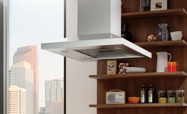 Wolf® 42" Stainless Steel Cooktop Island Hood-1