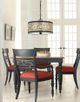 Cal® Lighting & Accessories Carmel Antique Brass/Black Pendant Chandelier-1