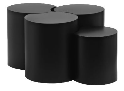 Meridian Furniture Dimple 4-Piece Black Modular Nesting Coffee Table Set-0