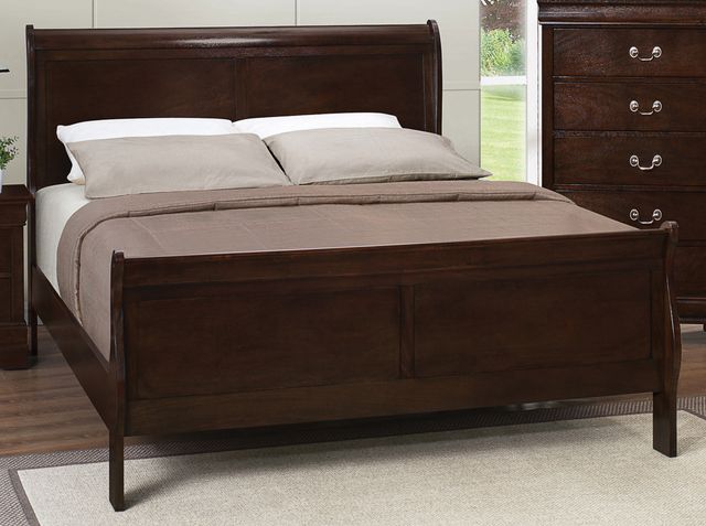 Coaster® Louis Philippe Cappuccino Full Sleigh Bed-1