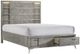 Bernards Aries 3-Piece Gray Queen Panel Storage Bed Set-1