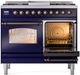 Ilve® Nostalgie II Series 40" Midnight Blue Pro Style Dual Fuel Range-3